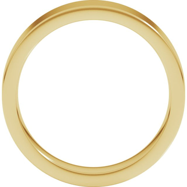 10K Yellow Gold 5 mm Comfort-Fit Flat Band Size 9