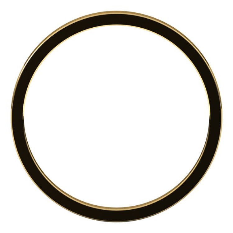 14K Yellow Gold 1.5 mm Flat Band Size 4.5