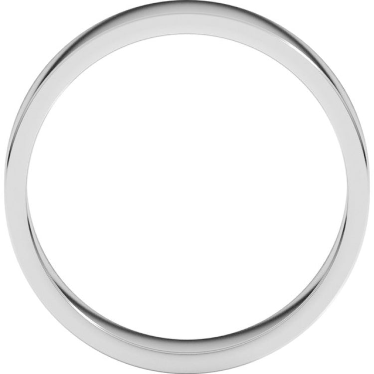 10K White Gold 5 mm Flat Band Size 12.5