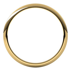 14K Yellow Gold 1 mm Half Round Band Size 5