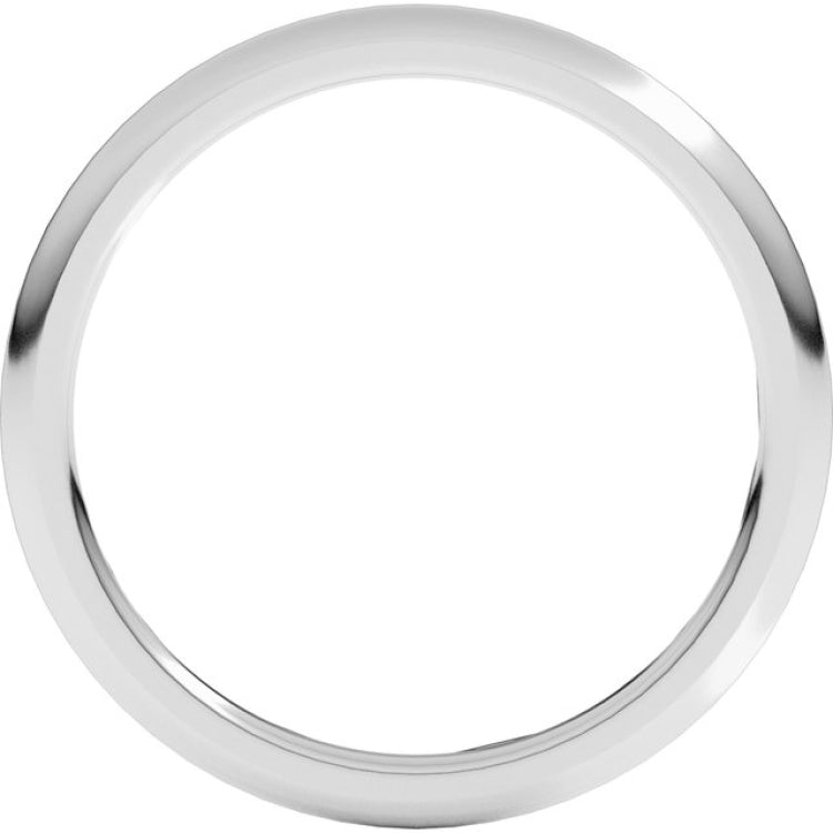 Platinum 1.5 mm Comfort-Fit Half Round Band Size 5.5