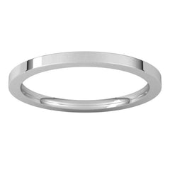 Sterling Silver 1.5 mm Comfort-Fit Flat Band Size 7