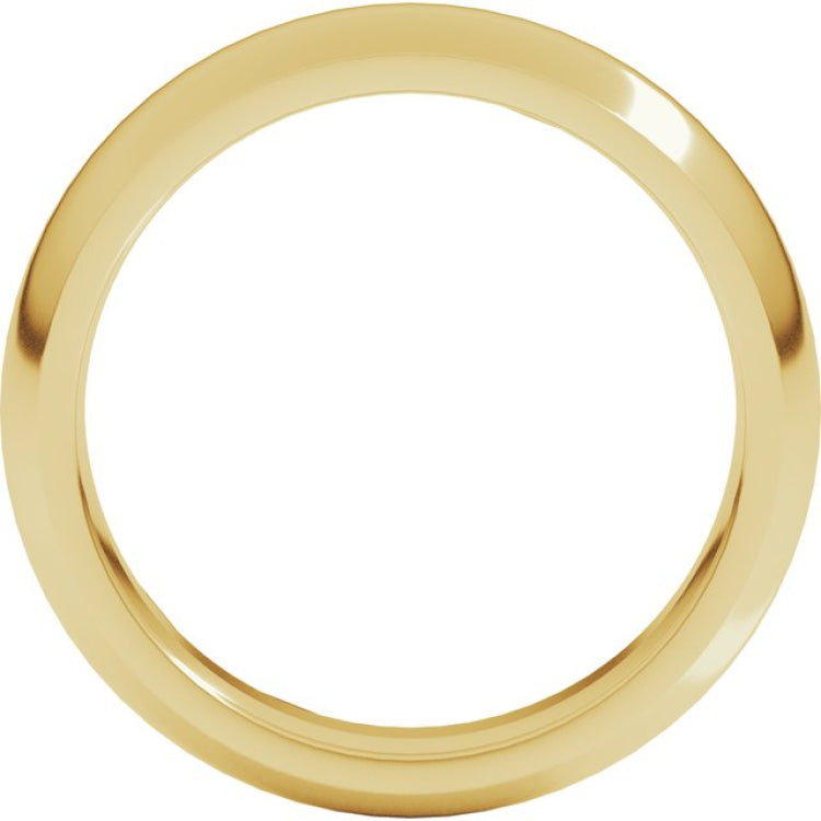 10K Yellow Gold 5 mm Comfort-Fit Half Round Band Size 9