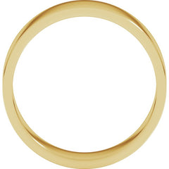 18K Yellow Gold 6 mm Flat Band Size 10