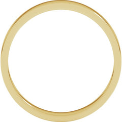 10K Yellow Gold 3 mm Flat Band Size 11