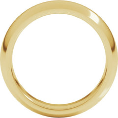 14K Yellow Gold 6 mm Comfort-Fit Half Round Band Size 14.5