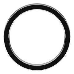 14K White Gold 2.5 mm Comfort-Fit Flat Band Size 4