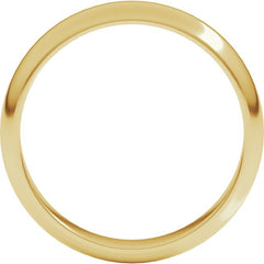 10K Yellow Gold 4 mm Half Round Band Size 7
