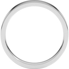 Sterling Silver 4 mm Lightweight Comfort-Fit Flat Band Size 7