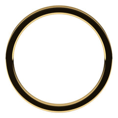 18K Yellow Gold 2 mm Flat Comfort Fit Light Band Size 5.5