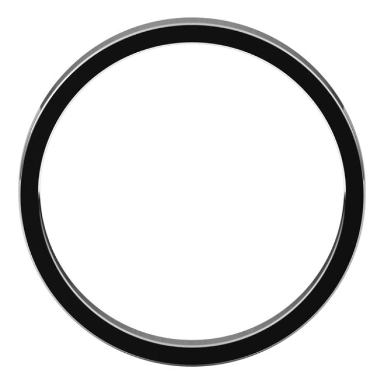 18K White Gold 2.5 mm Flat Band Size 7