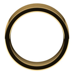 14K Yellow Gold 9 mm Comfort-Fit Flat Band Size 8.5