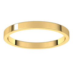 18K Yellow Gold 2 mm Flat Band Size 5