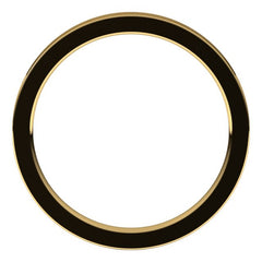 14K Yellow Gold 2 mm Comfort-Fit Flat Band Size 6.5