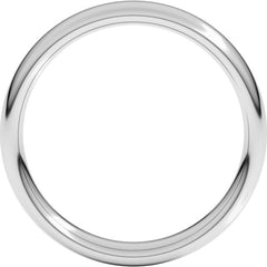Platinum 4 mm Comfort-Fit European-Style Band Size 10