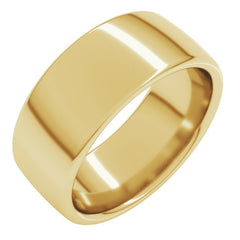 10K Yellow Gold 8 mm Comfort-Fit European-Style Band Size 12