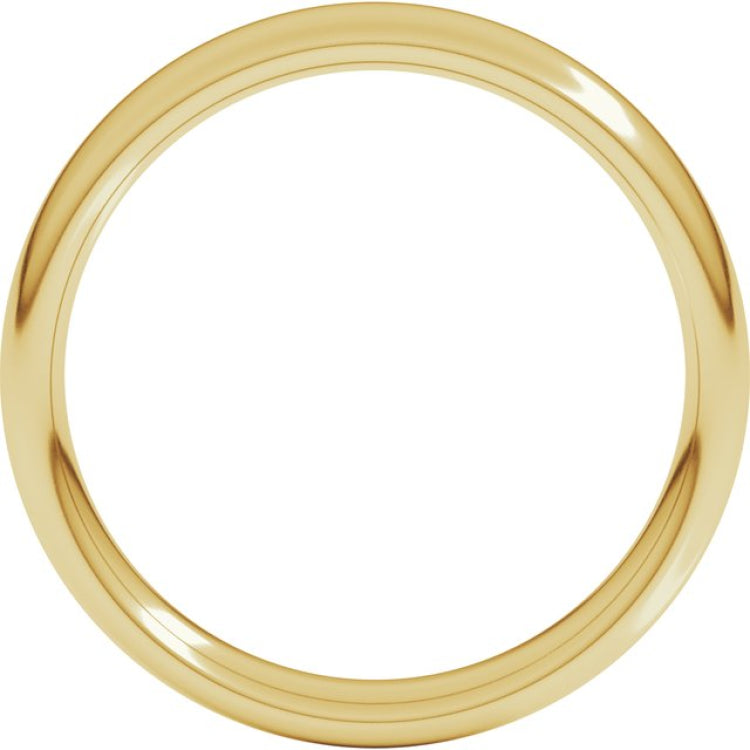 14K Yellow Gold 4 mm Comfort-Fit European-Style Band Size 7