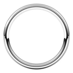 14K White Gold 2 mm Comfort-Fit European-Style Band Size 8.5