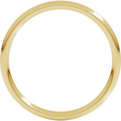 18K Yellow Gold 1.5 mm Comfort-Fit Full Round Band Size 9.5