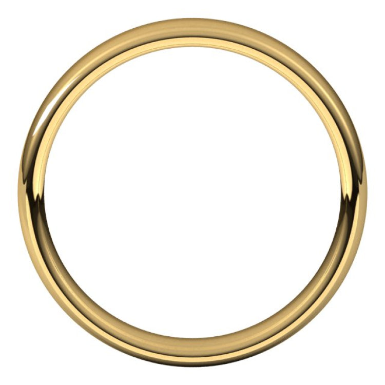 14K Yellow Gold 4.5 mm Comfort-Fit European-Style Band Size 11.5