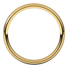 10K Yellow Gold 3.5 mm Comfort-Fit European-Style Band Size 7.5