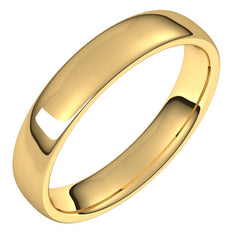 10K Yellow Gold 4.5 mm Comfort-Fit European-Style Band Size 8