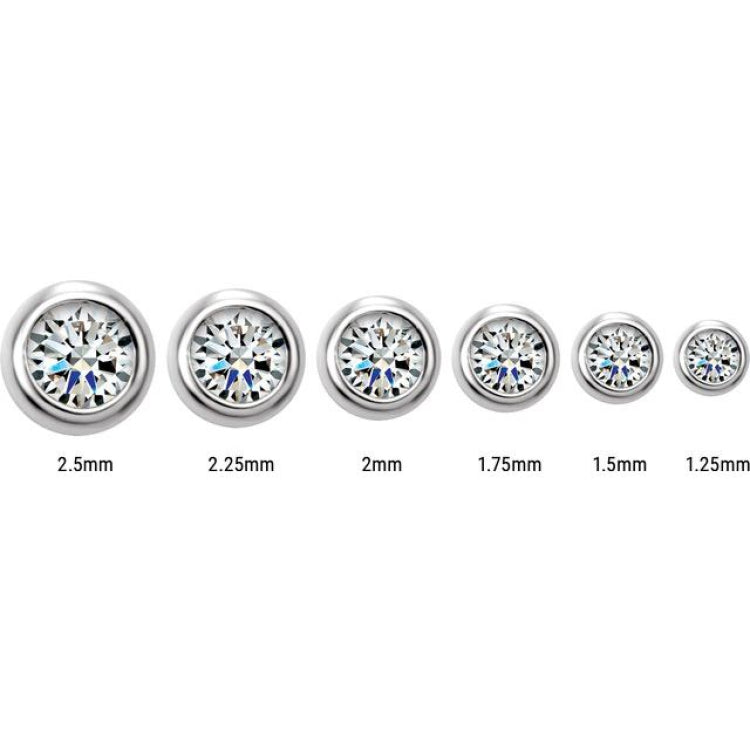 14K Yellow Gold 1/8 CTW Lab-Grown Diamond Micro Bezel-Set Earrings