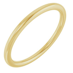 14K Yellow Gold 1.5 mm Comfort-Fit European-Style Band Size 6