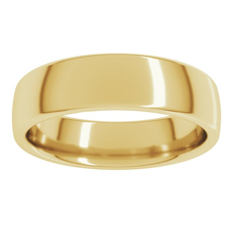 10K Yellow Gold 5.5 mm Comfort-Fit European-Style Band Size 10.5