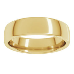 14K Yellow Gold 5.5 mm Comfort-Fit European-Style Band Size 14