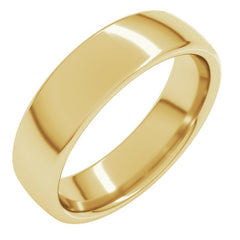 14K Yellow Gold 5.5 mm Comfort-Fit European-Style Band Size 6