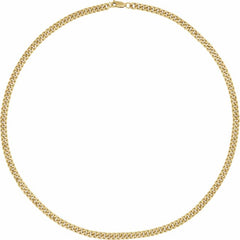 14K Yellow Gold-Filled 4.8 mm Curb 18" Chain