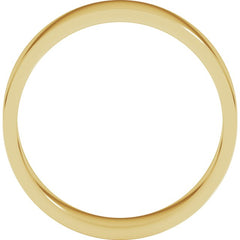 14K Yellow Gold 5 mm Flat Band Size 5