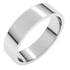 Platinum 5 mm Flat Band Size 9.5