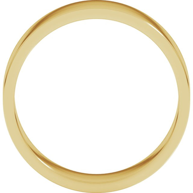 10K Yellow Gold 6 mm Flat Band Size 9