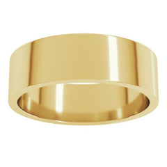 14K Yellow Gold 6 mm Flat Band Size 8