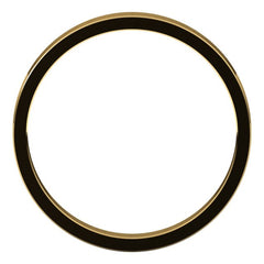 14K Yellow Gold 2.5 mm Flat Band Size 6.5