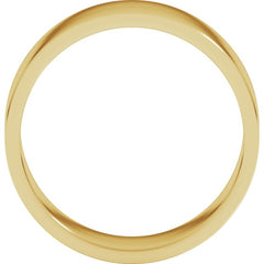 14K Yellow Gold 7 mm Flat Band Size 10