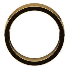 14K Yellow Gold 8 mm Comfort-Fit Flat Band Size 11.5