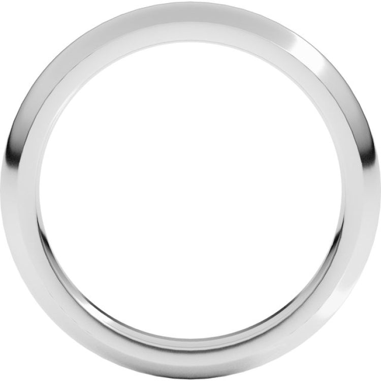 Sterling Silver 3 mm Comfort-Fit Half Round Band Size 7.5