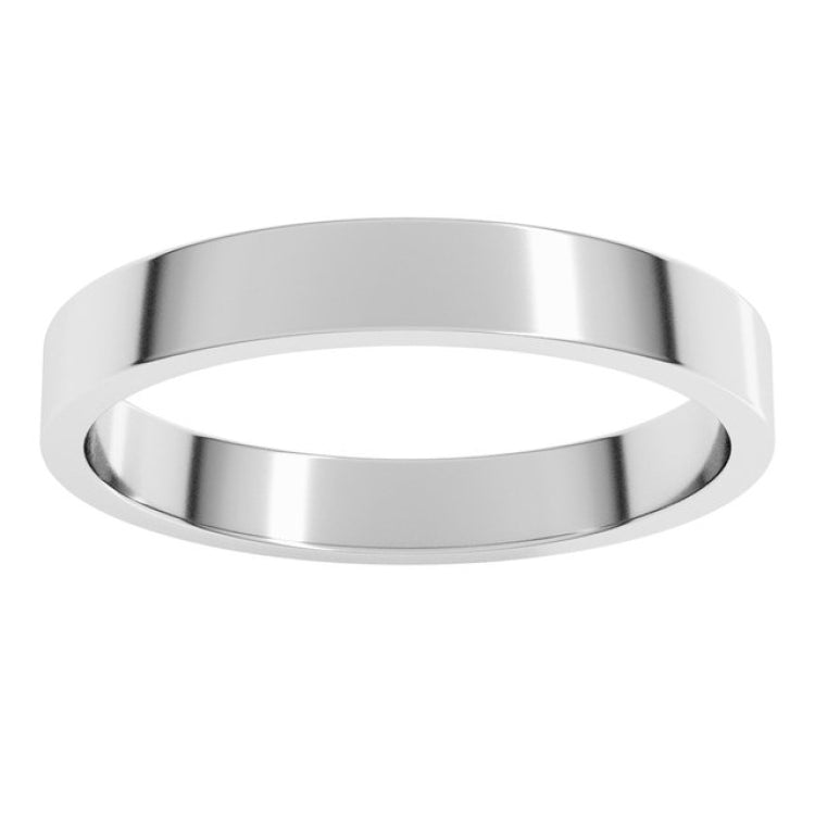 Sterling Silver 3 mm Flat Band Size 6.5