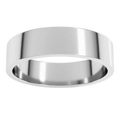 Sterling Silver 5 mm Flat Band Size 9