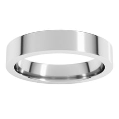 Sterling Silver 4 mm Comfort-Fit Flat Band Size 6