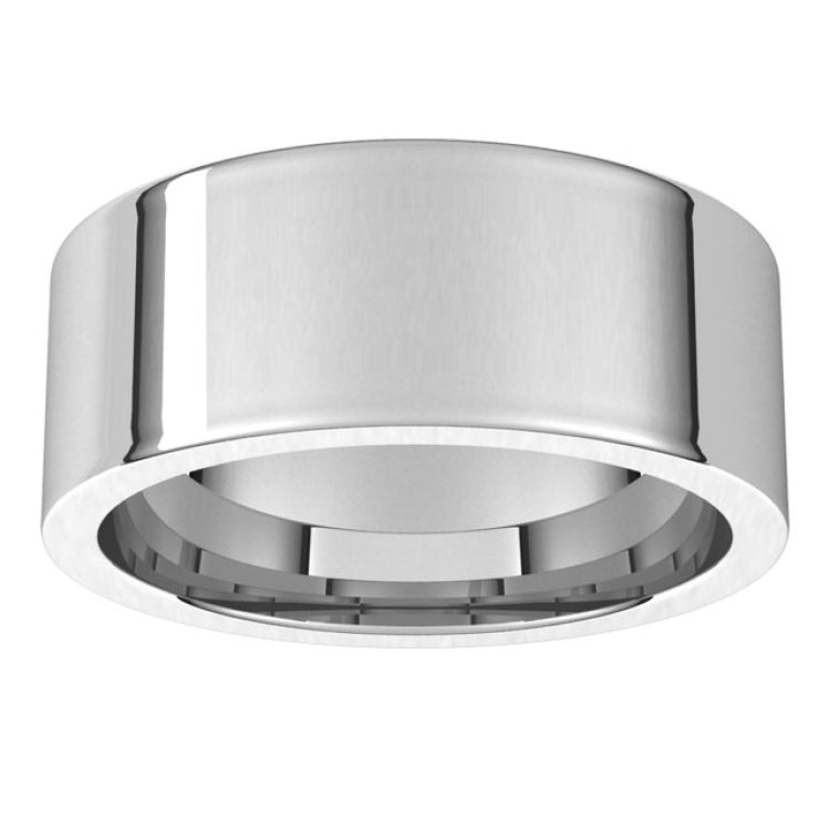 Sterling Silver 8 mm Comfort-Fit Flat Band Size 8