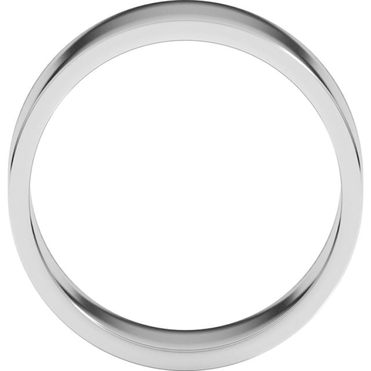 Sterling Silver 8 mm Flat Band Size 8.5
