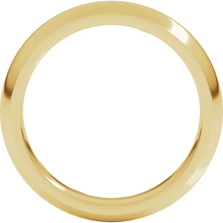 14K Yellow Gold 4 mm Comfort-Fit Half Round Band Size 4
