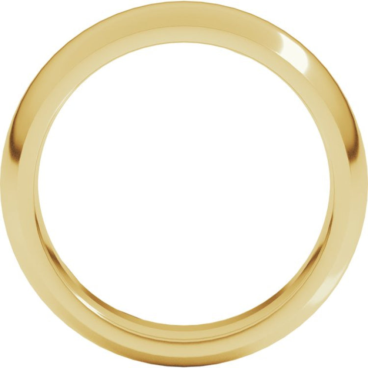 10K Yellow Gold 6 mm Comfort-Fit Half Round Band Size 6