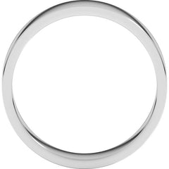 14K White Gold 5 mm Flat Band Size 9