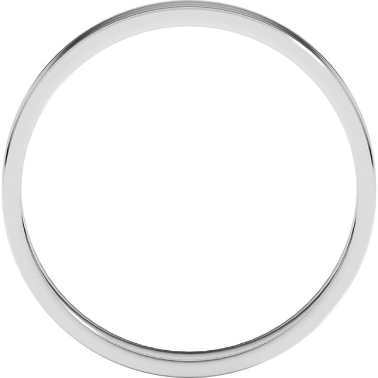 Platinum 3 mm Ultra-Lightweight Flat Band Size 4.5
