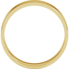 10K Yellow Gold 5 mm Ultra-Lightweight Flat Band Size 7